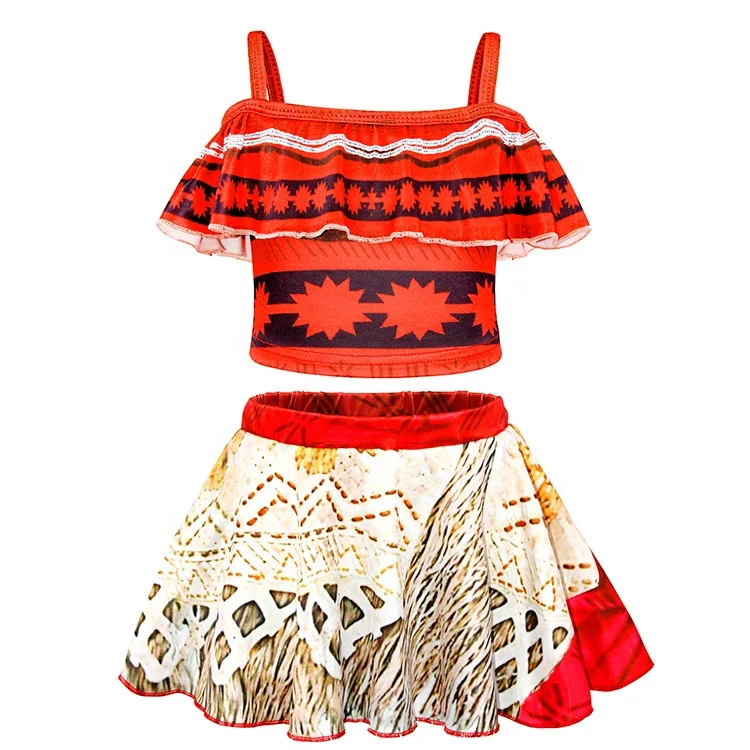 

Wholesale Factory Mnana Sleeveless Kids Swimsuits Cartoon Two Piece Swimsuit Summer Little Girls Clothes