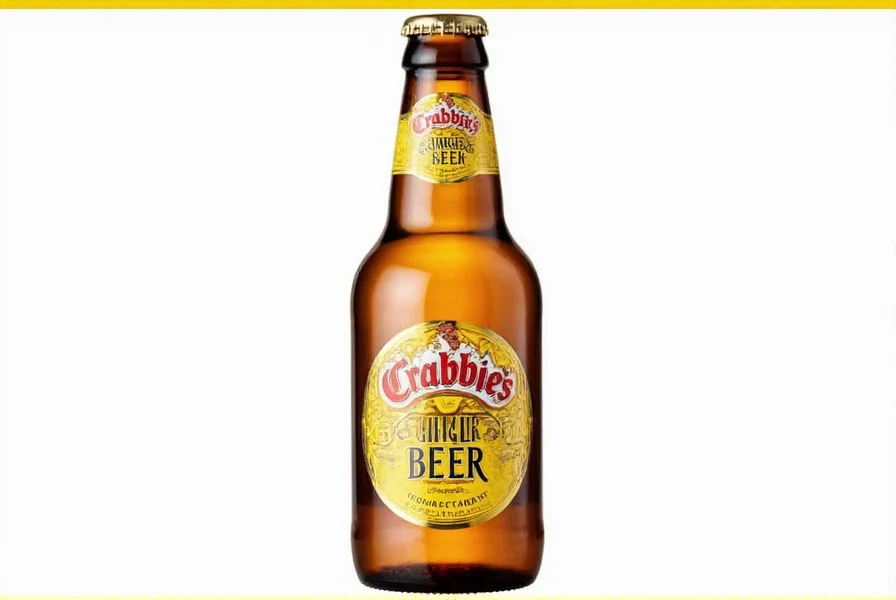Crabbie's ginger beer cocktail recipes with various mixers and garnishes on bar counter