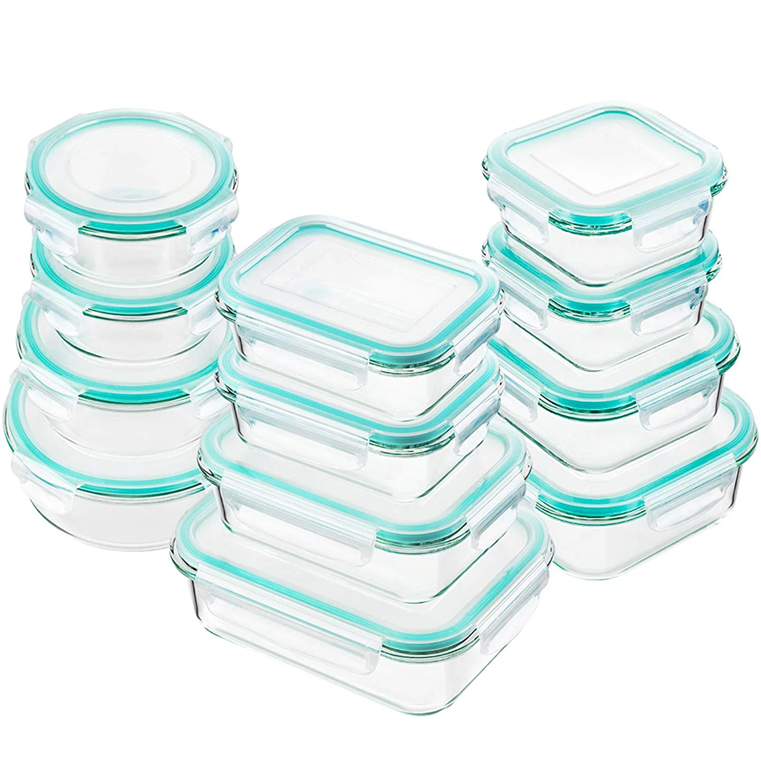 

glass containers for food storage with Lids Glass Meal Prep Containers Airtight Bento Boxes Leak Proof glass lunch box