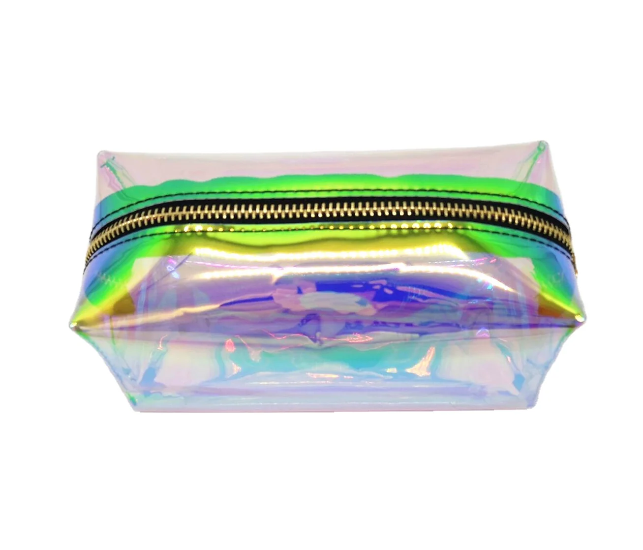 

Amazon Hot Selling F-color Holographic Travel Makeup Bag Large Capacity Toiletry Bag for Women