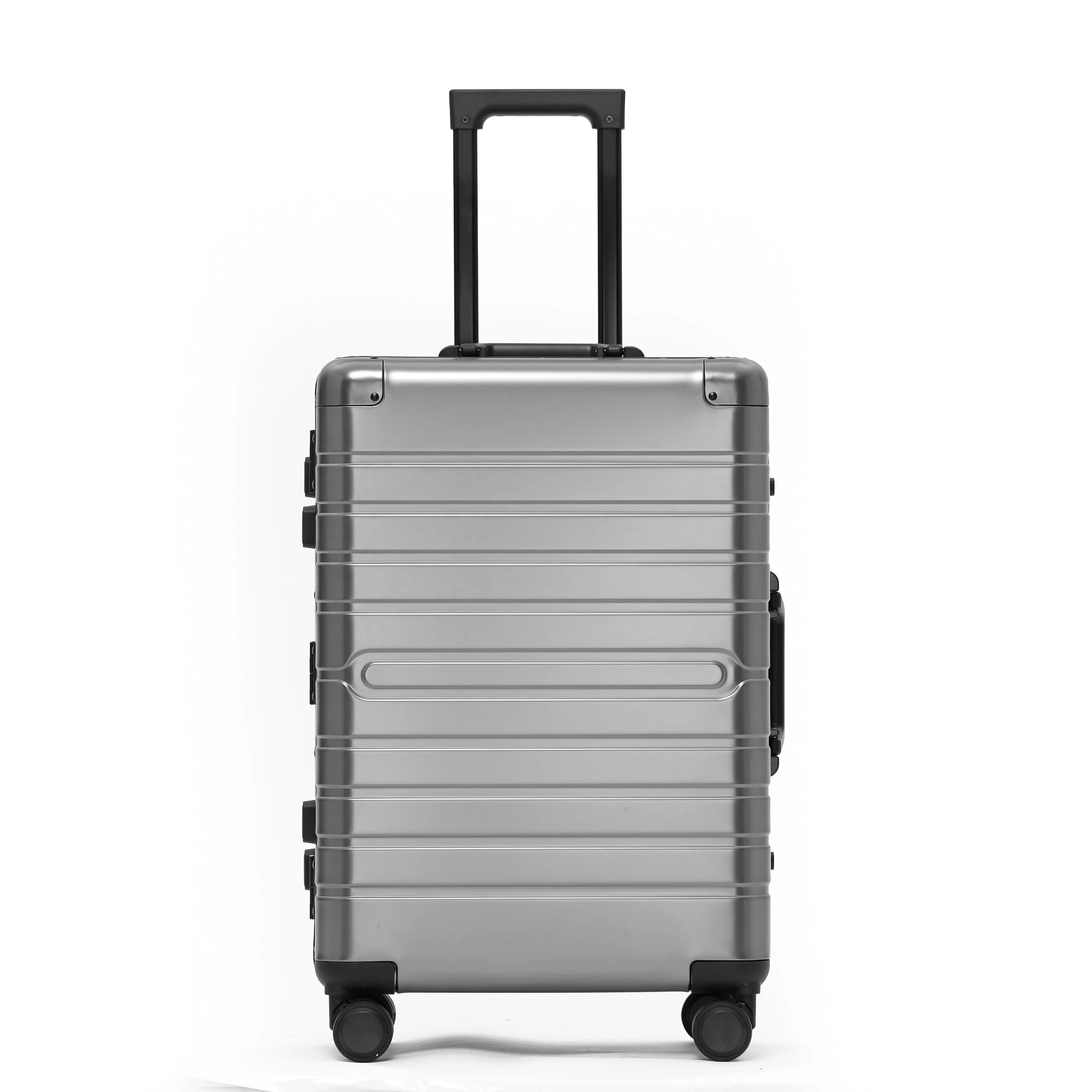 

Brand New Front pocket Full Aluminum Alloy Trolley Suitcase Traveling Luggage Bag Suit Case, Customized colors