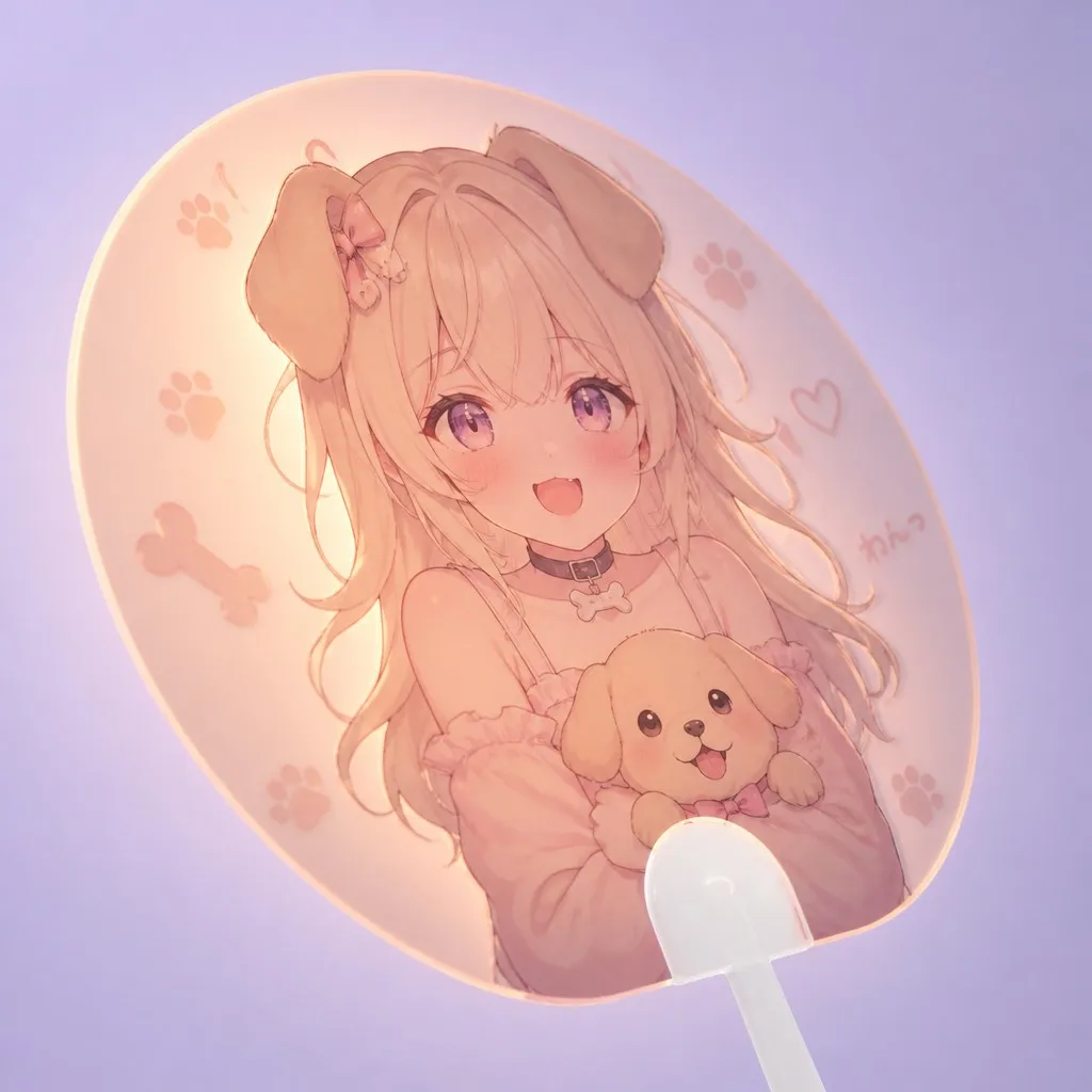 Backlight shining through the semi-translucent plastic fan sheet