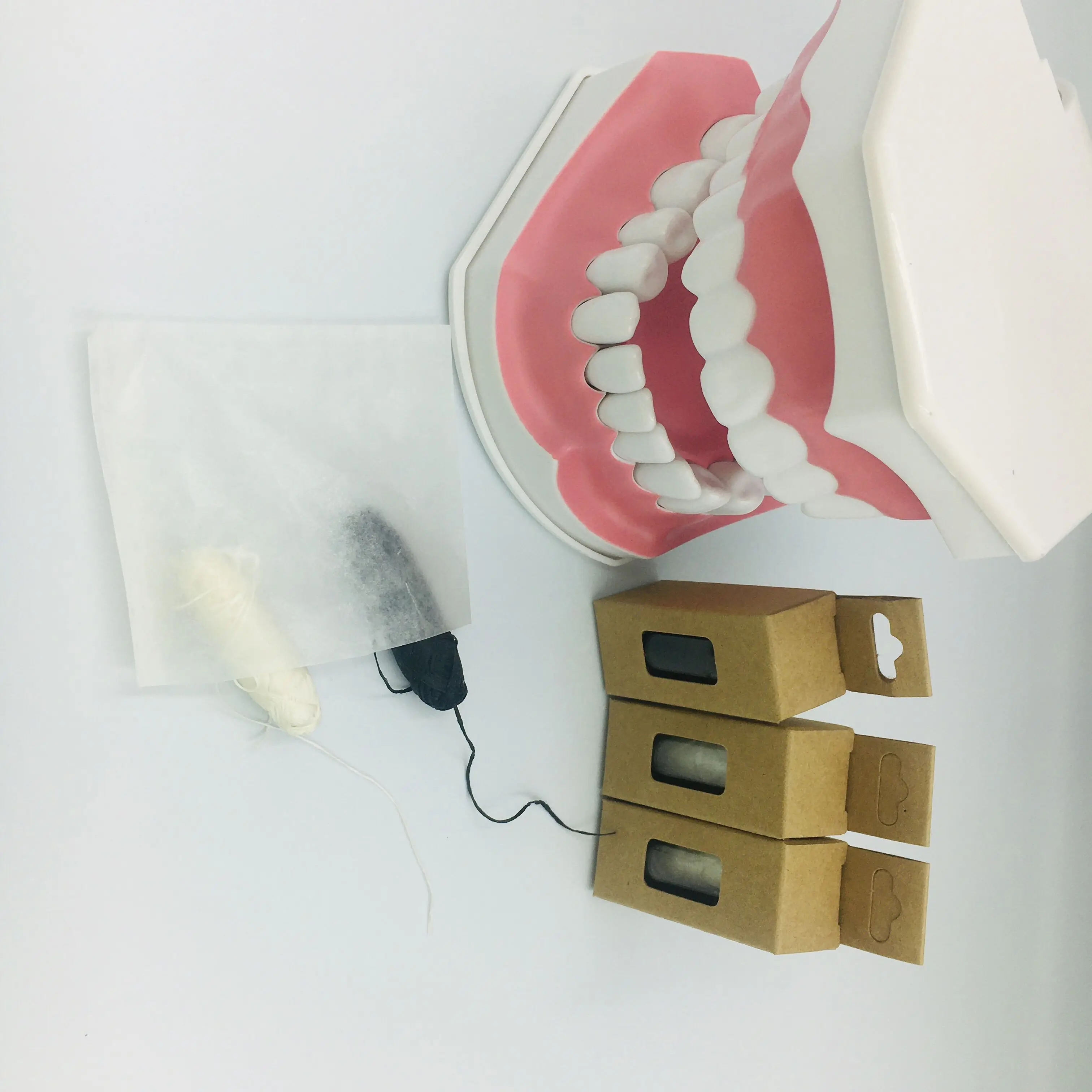 Bamboo Dental Care Interdental Flossers Toothpick Stick With Toothpick