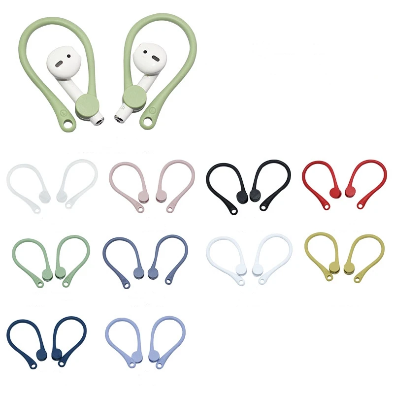 

Hot Selling Colorful for Apple Airpods 1/2/Pro Silicone Anti-lost Earhook Ear Tips Airpods Earphone Accessories