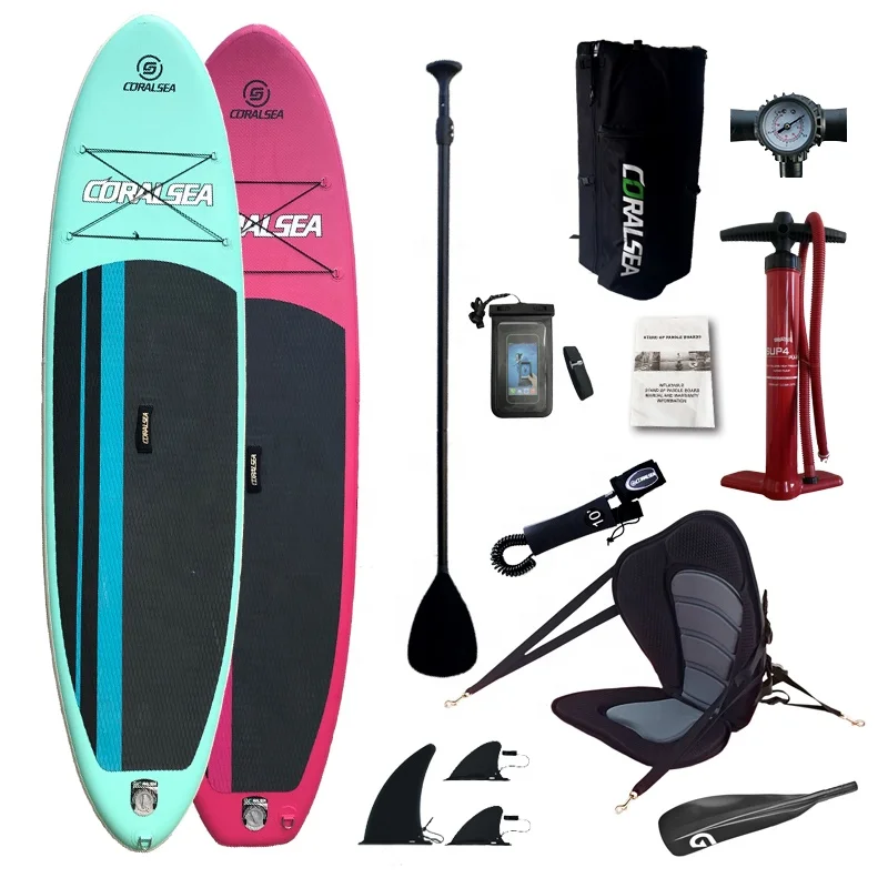 

58Cheap price OEM&ODM factory supply 10'x31.5''x4'' inflatable sup stand up paddle board with seat, Customized color