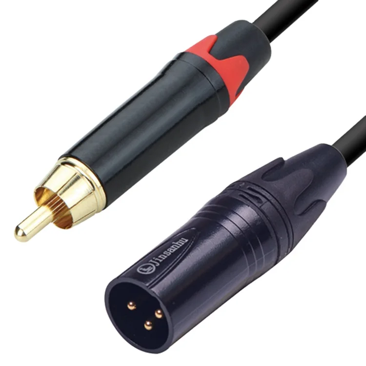 

jinsanhu high quality xlr male to rca ofc microphone cable for audio