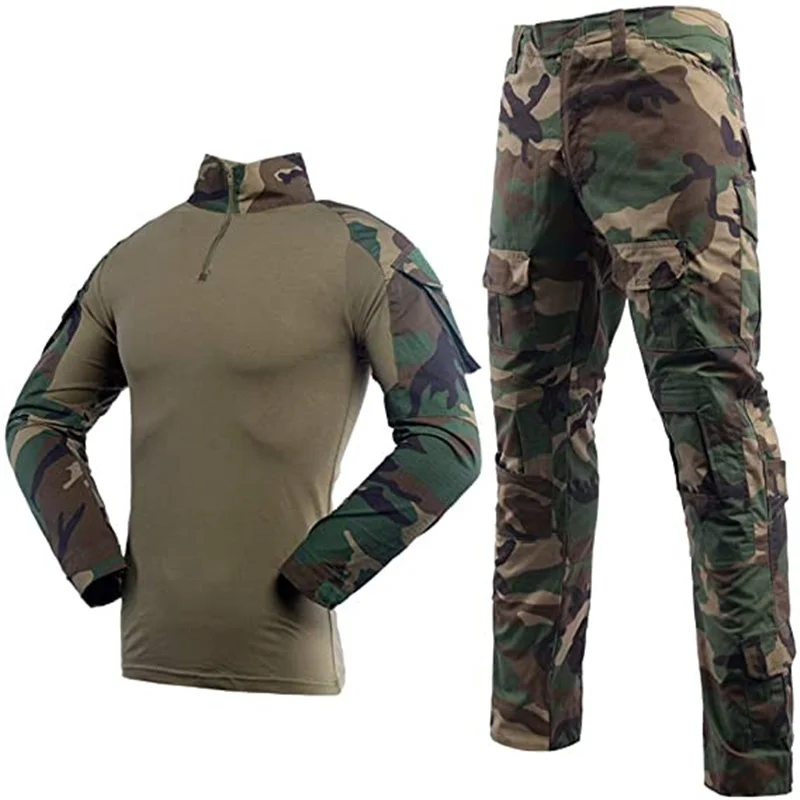 

Military Uniform Design Combat Shirt&pants Us Army Clothing Tactical Military Camouflage Hunting Fishing Army Uniform, Customized color