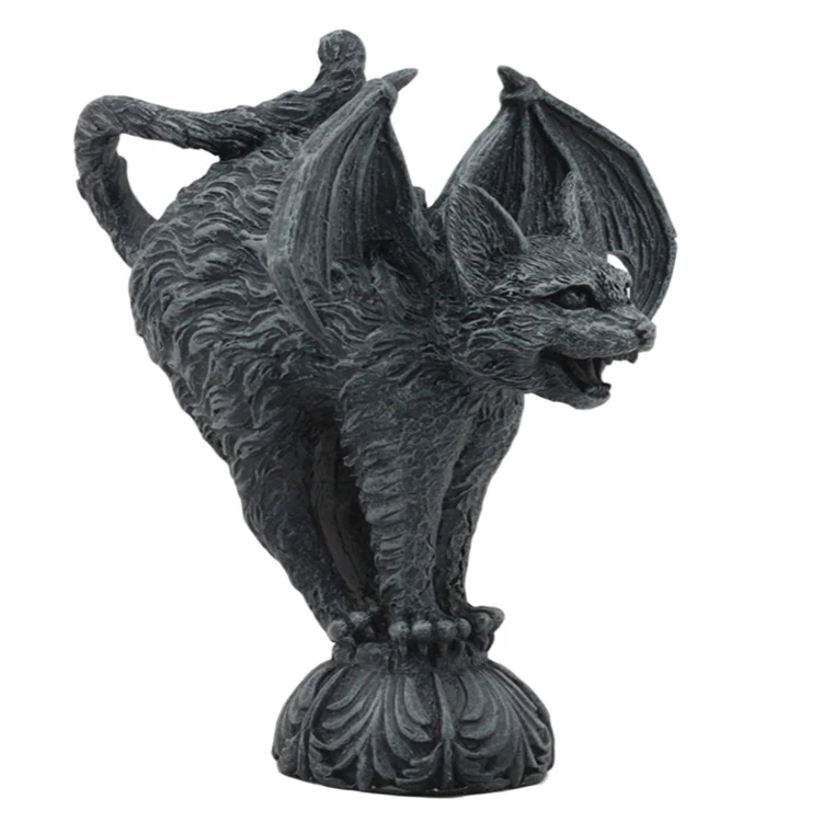 Gothic Winged Cat Gargoyle Guardian Resin Figurine - Buy Gothic ...