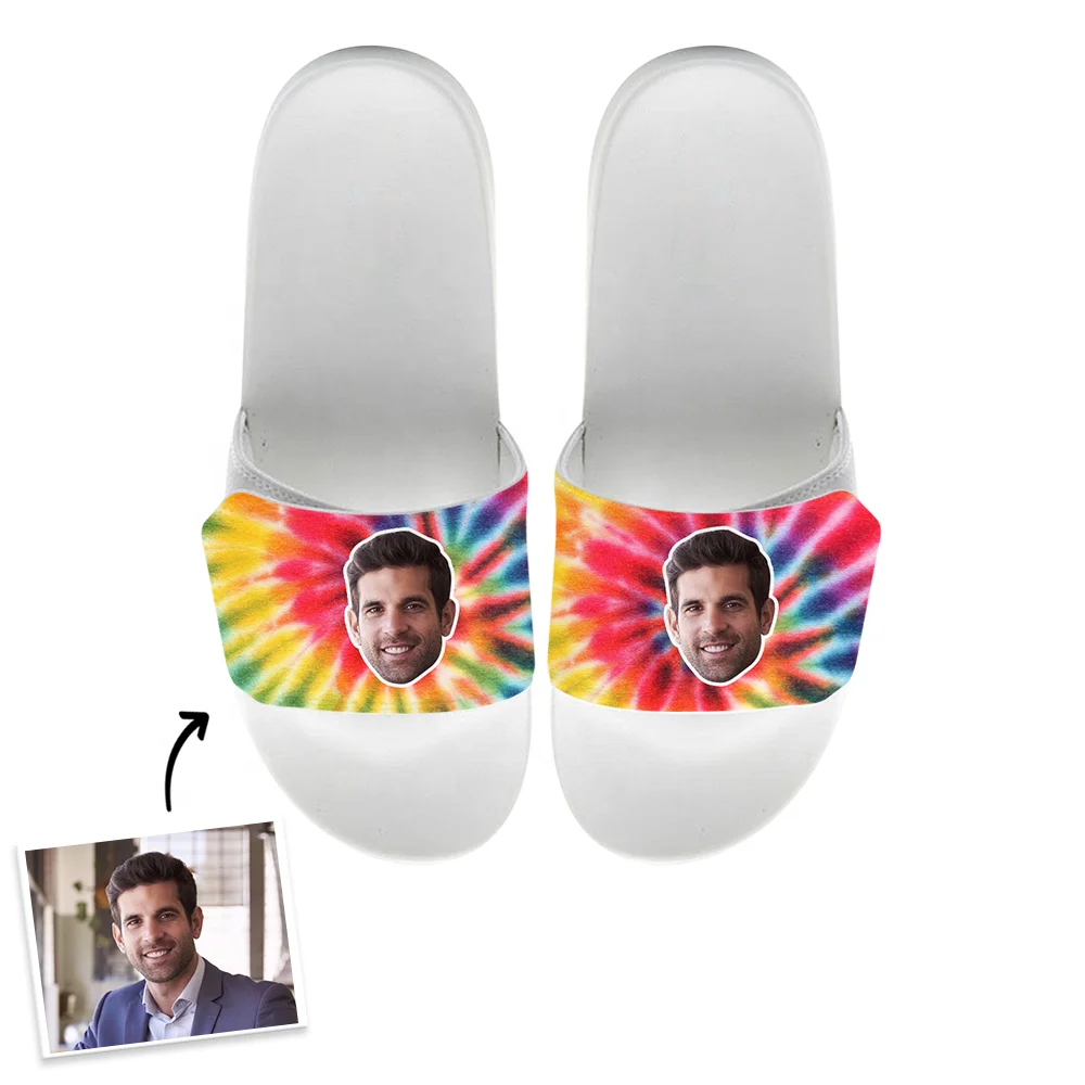 

Custom Footwear Beach Slipper Men's Custom Slippers With Logo Sport Summer Slide Sandals, Customized color