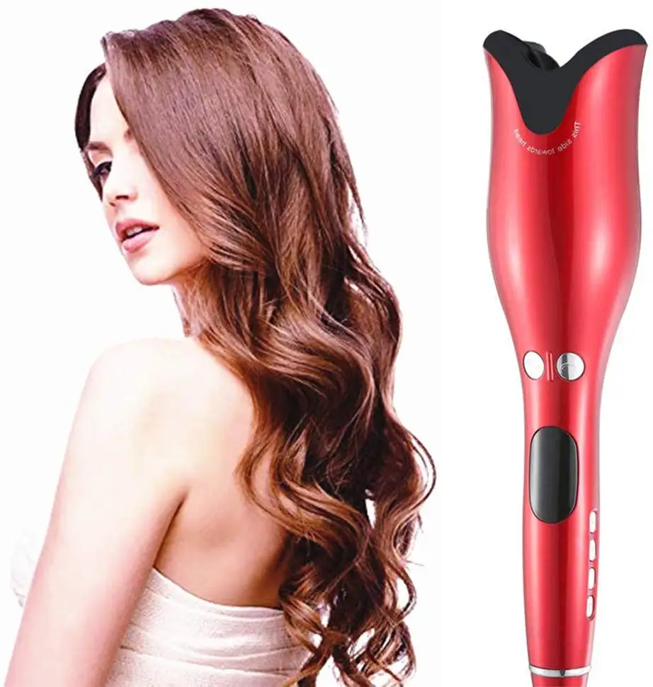 

Professional Rechargeable Electric Hair Curler Hair Curlers Rollers Curler Hair, Black+blue+red