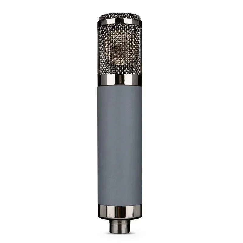 

Condenser microphone studio recording with 3.5mm microphone filter for podcasting