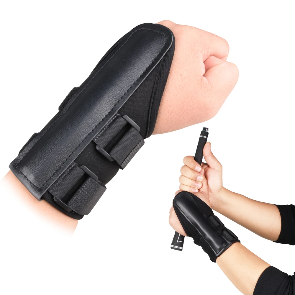 Golf Wrist Posture Corrector SBR Material Black Soft Durable Lightweight Swing Gesture Alignment Aids Wrist Brace Trainer