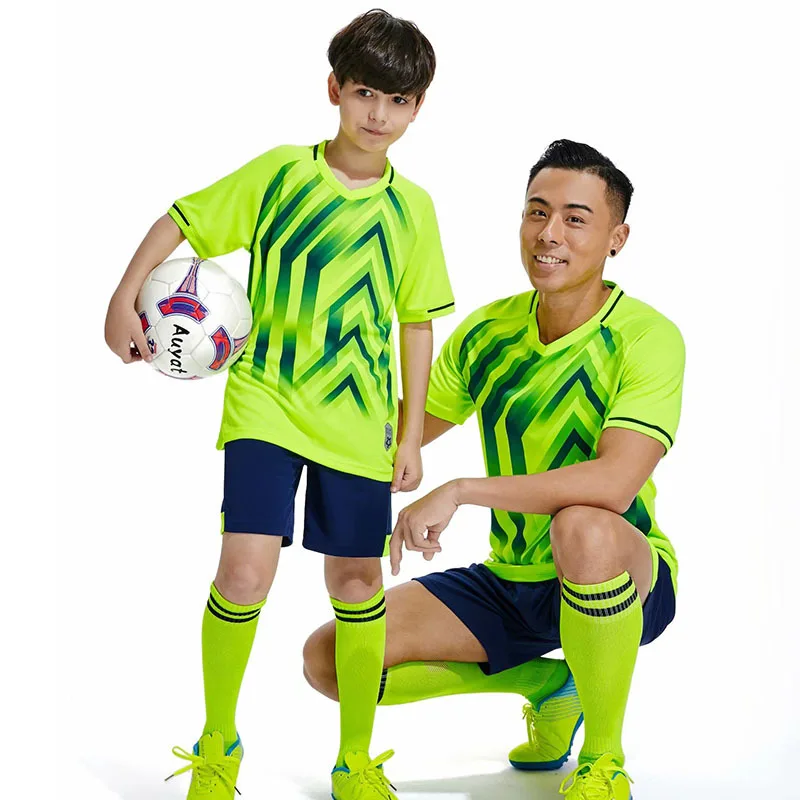 

Quick Dry Football Jersey Soccer Training for Children Family Matching Outfits Soccer Set, White, blue, green, red