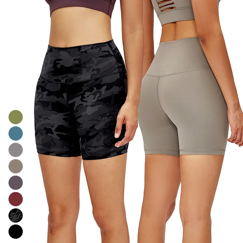 

Custom High Waist Yoga Pants Leggings With Invisible Pocket Women Fitness Wear Sports Shorts