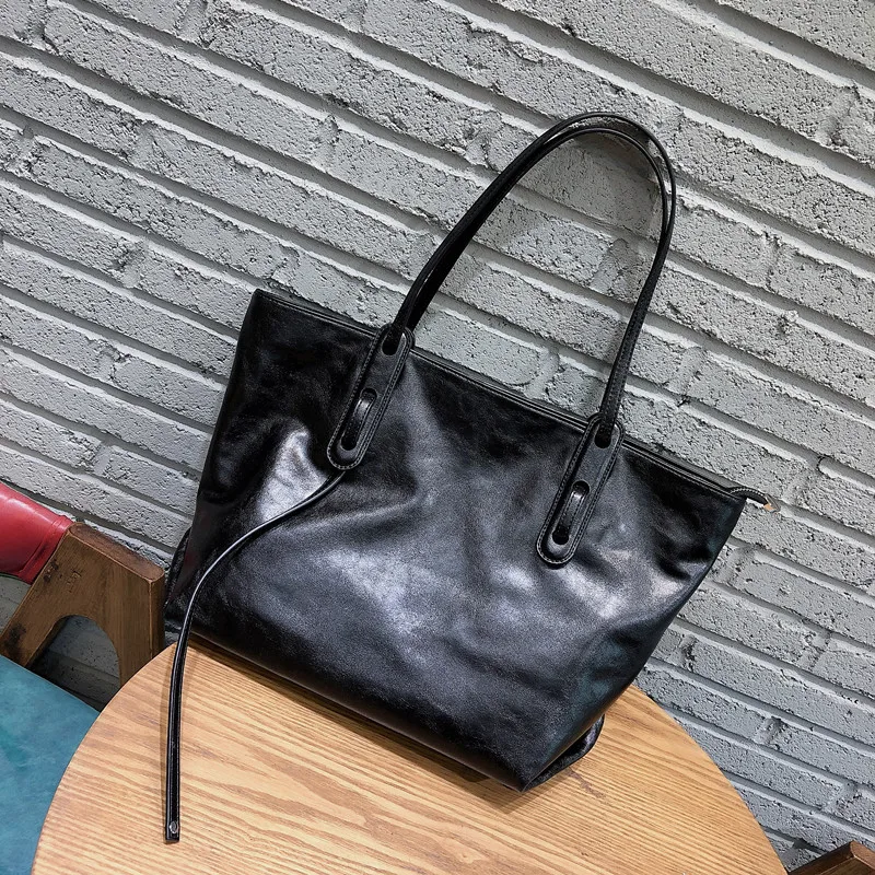 

Big size fashion women handbag black female hand bags women shoulder dropshipping book tote handbag