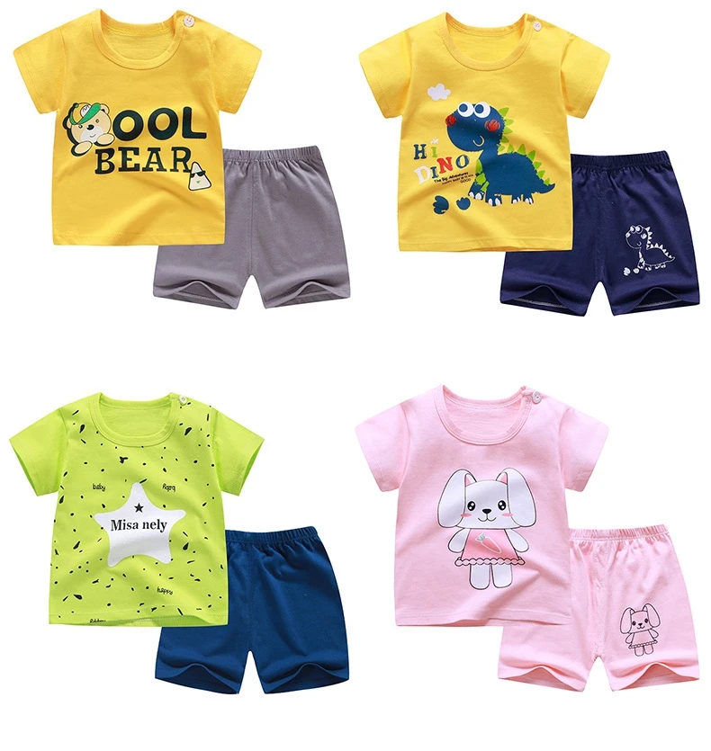 

Children's Sets Infant Kids Boys Clothes Children Clothing Sets Summer Whale T-Shirt and Shorts