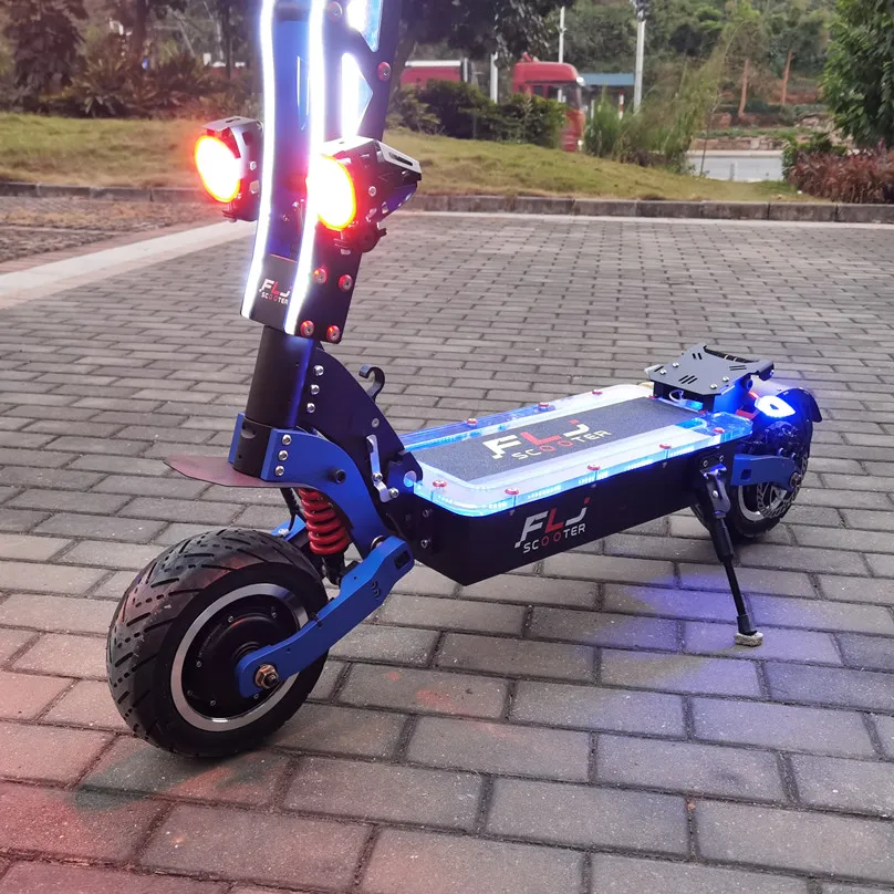 

FLJ SK3 Pro 60V 6000W or 72V 7000W scooter elettrico with turning light cool Acrylic LED