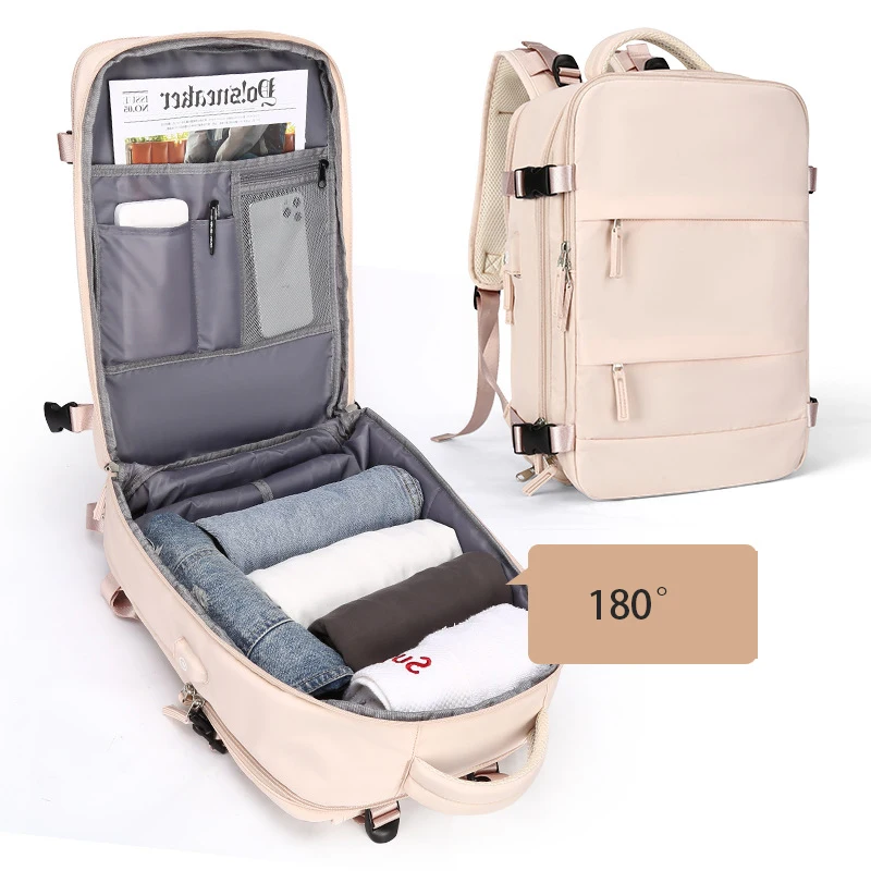 

2022 Hot sale Large-capacity backpack women's business luggage bag men's short-distance business trip light travel backpack