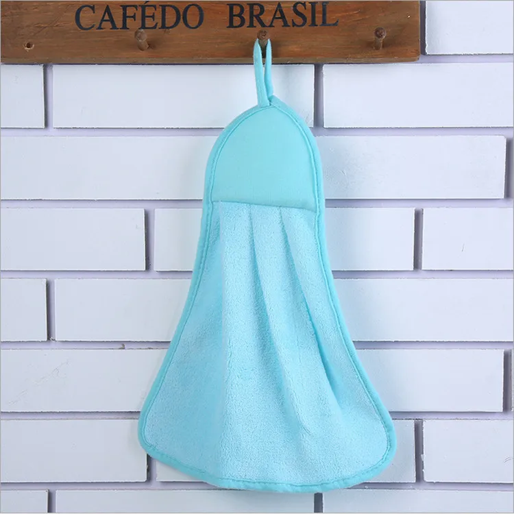 

Washable Coral Fleece Microfiber Cleaning Towel Kitchen Towel Hanging Towel With Hook
