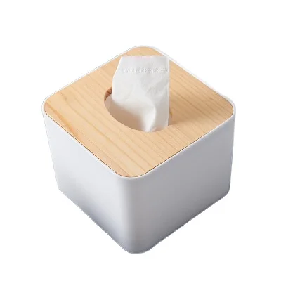 

Simple Nordic Style Multi-style Tissue Storage Tube Wooden Cover Tissue Box Household Removable Mini Wooden Tissue Box