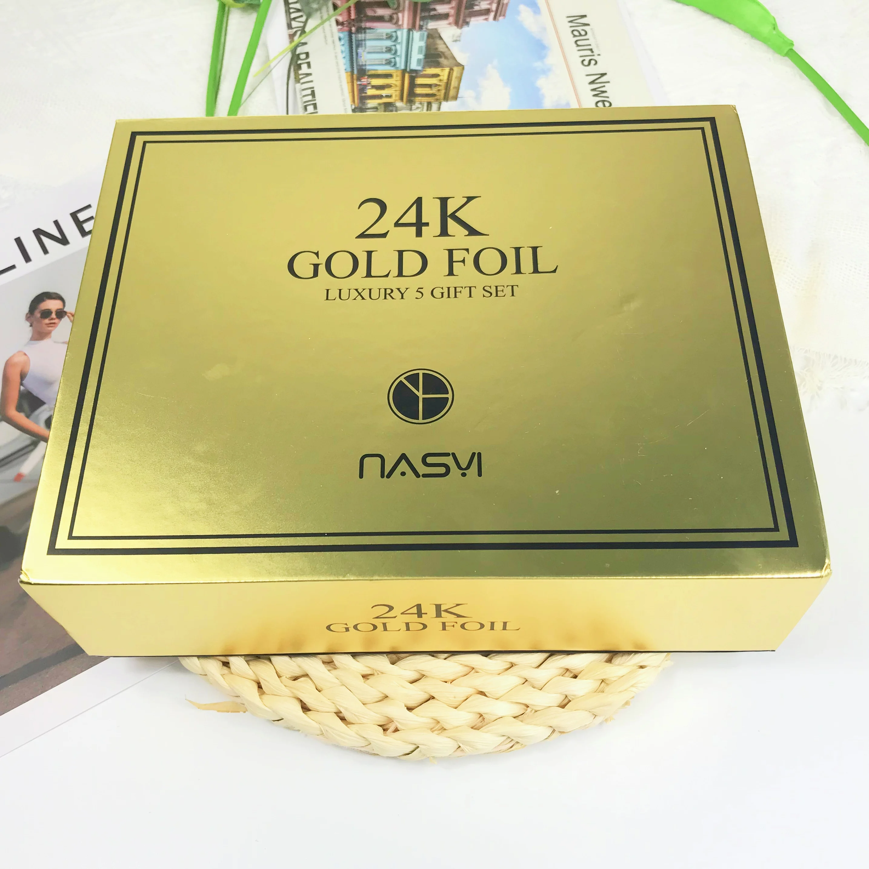 

24 k gold facial skin care set comfortablesmooth 100% whitening and brightening 120 ml