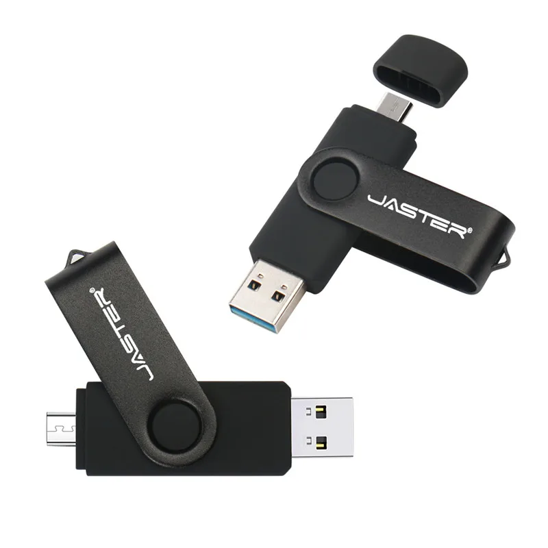 

Rotating OTG 2in1 USB Flash Drives 3.0 128GB 64GB 32GB 16GB 4GB Pendrive 8gb for cell phone Dual Pen Drive Cle USB stick