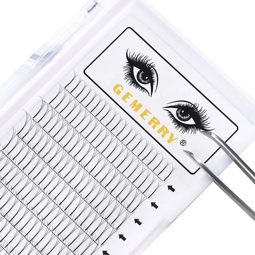 

Premade Volume Fans Lash Russian Volume Professional Eyelash Extensions C D Curl Eyelash Extension Faux Mink 3D/4D/5D/6D Cils, Natural black