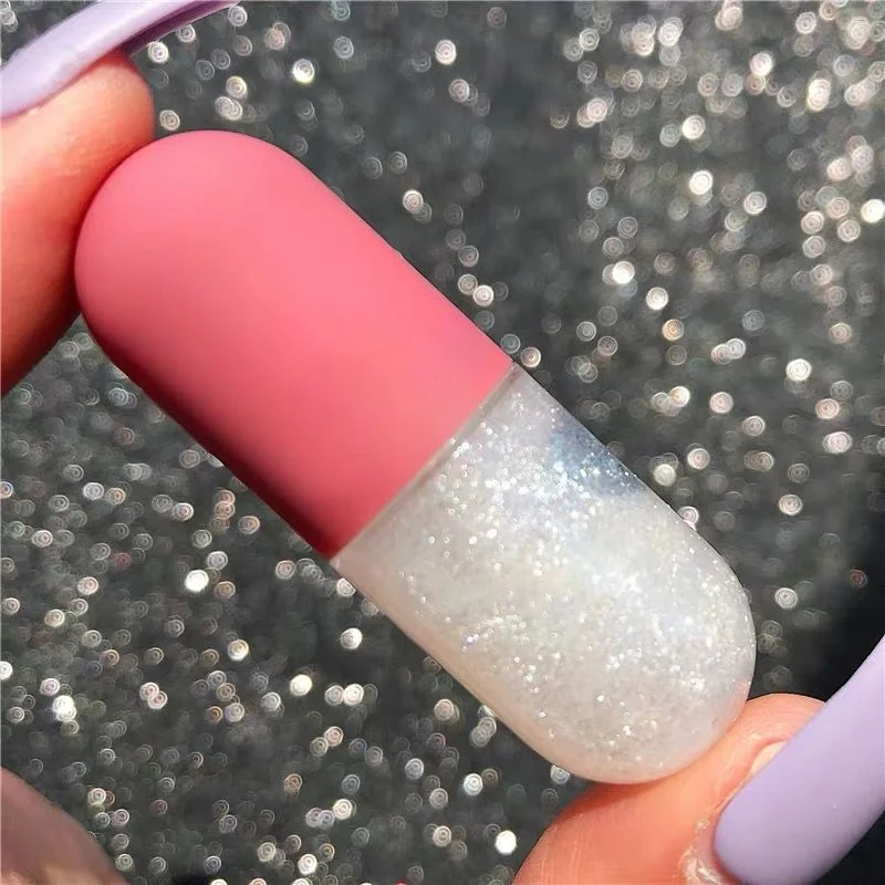 

cruelty free vegan high quality lipgloss clear mini pill lip gloss cosmetics private label custom vegan