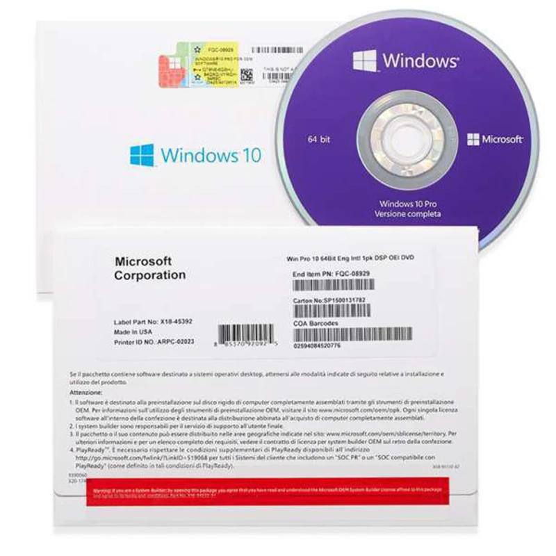 

Windows 10 pro DVD Windows 10 pro full package Windows 10 pro DVD Send by DHL windows 10 professional package