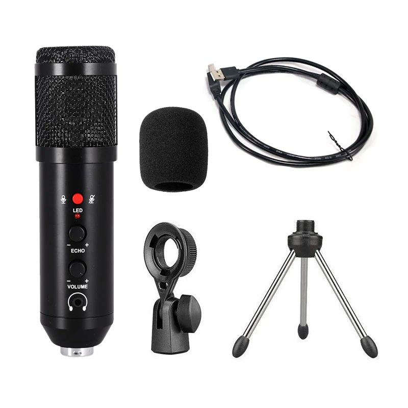 

2021Wholesale Oem Newest Usb Microfones Condensador Live Record Pc Mic For Tik Tok