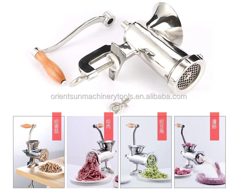 Meat Mincer 581012223232b Stainless Steel Hand Manual Small Meat