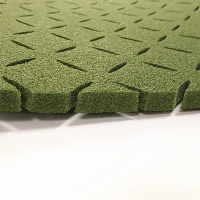 

ASHER 10mm artificial grass turf shock pad for artificial grassruber grsnules, Green/black /customized