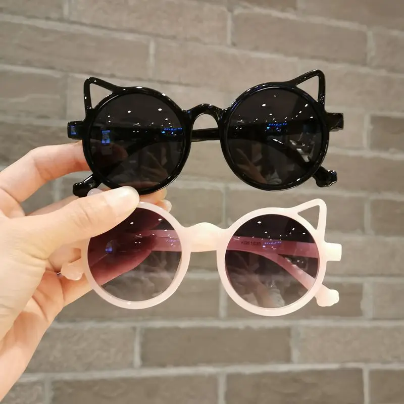 

Cat Ear Sun Glasses kids Sunglasses 2021 Lovely New Fashion Colorful Famous brands