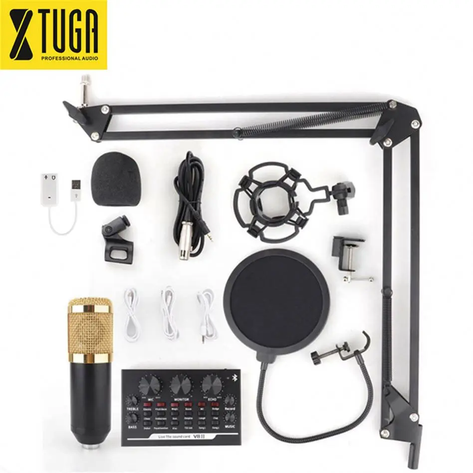 

Hot Sale Studio Recording Best Recording Microphone With 48V Phantom Power, Black