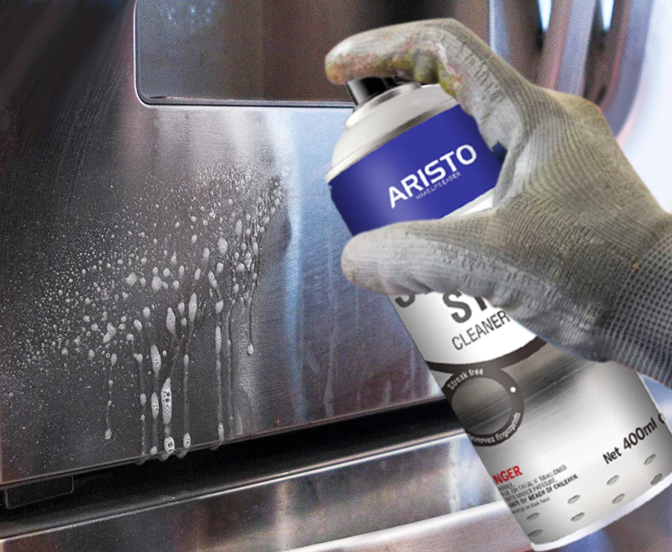 
Aristo Stainless Steel Cleaner & Polish, appliances polish and protection 