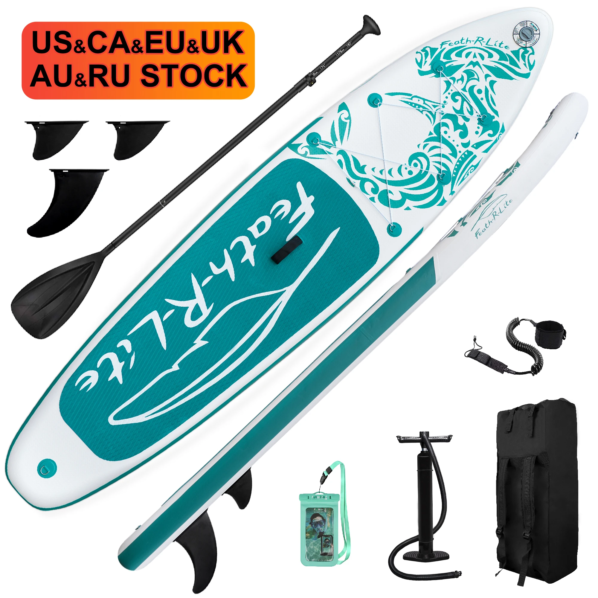 

FUNWATER Dropshipping OEM paddle board standup paddleboard gladiator sup padle Rescue Board wakesurf inflatable paddleboard