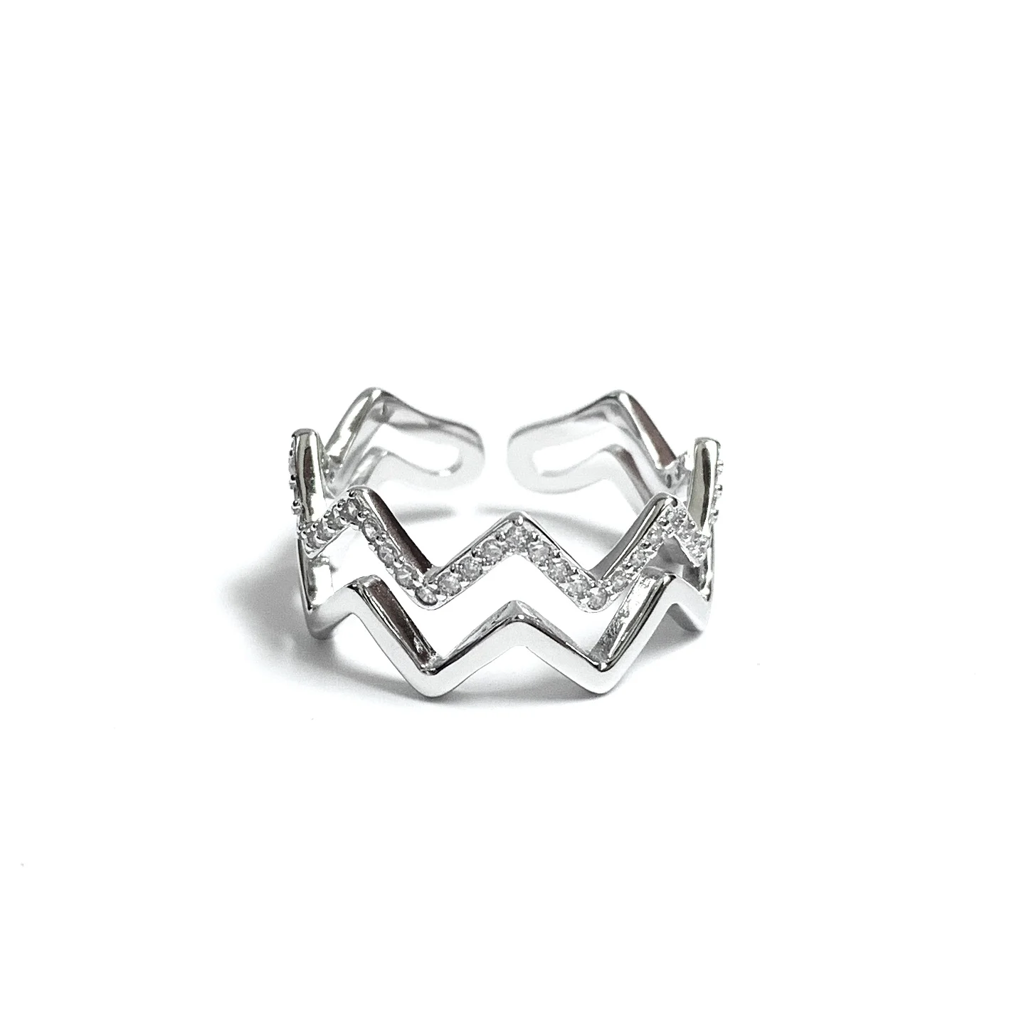 

new design 925 silver 18k gold plating boutique party woman female ring