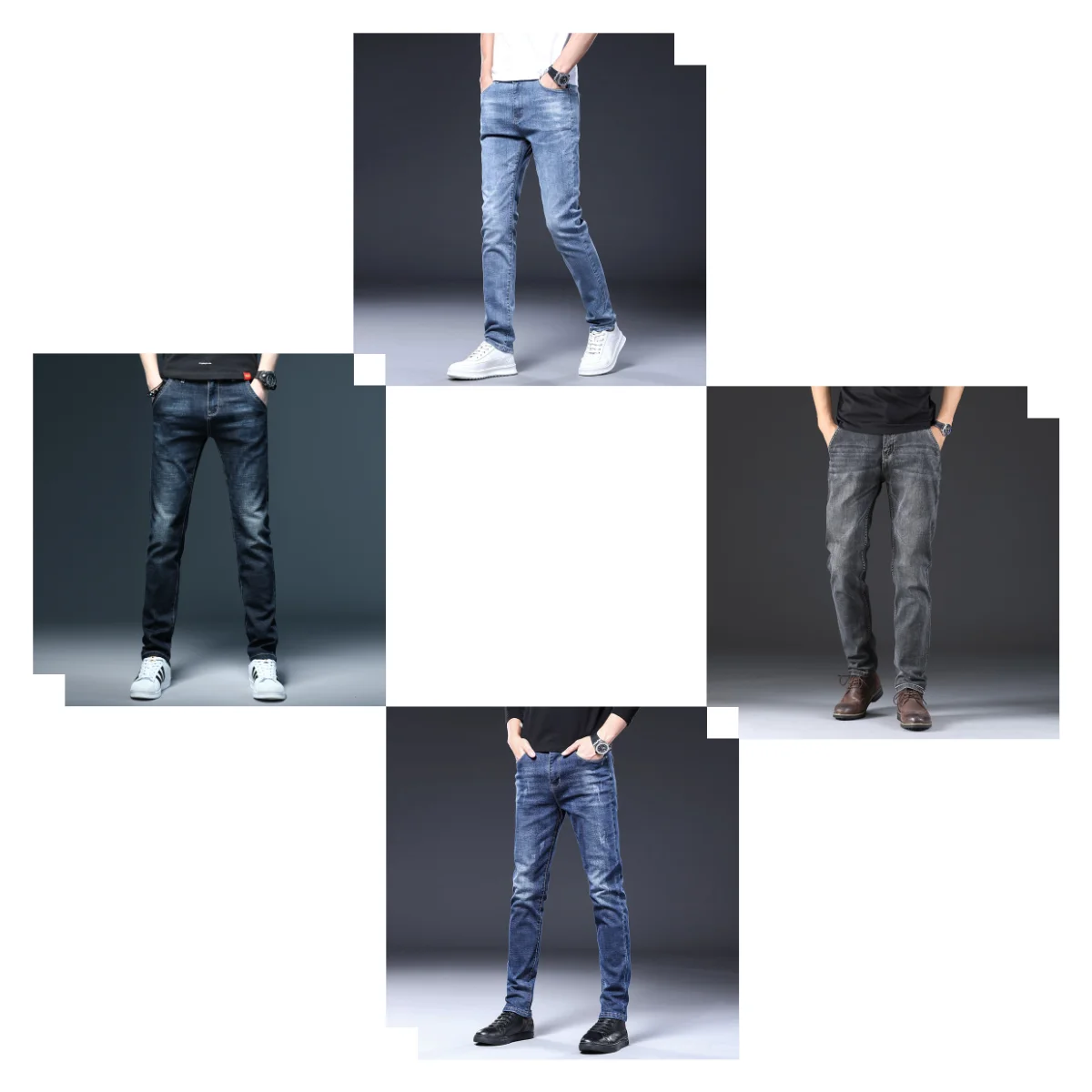

Summer wholesale hot sale men's denim trousers loose large size men's trousers supply