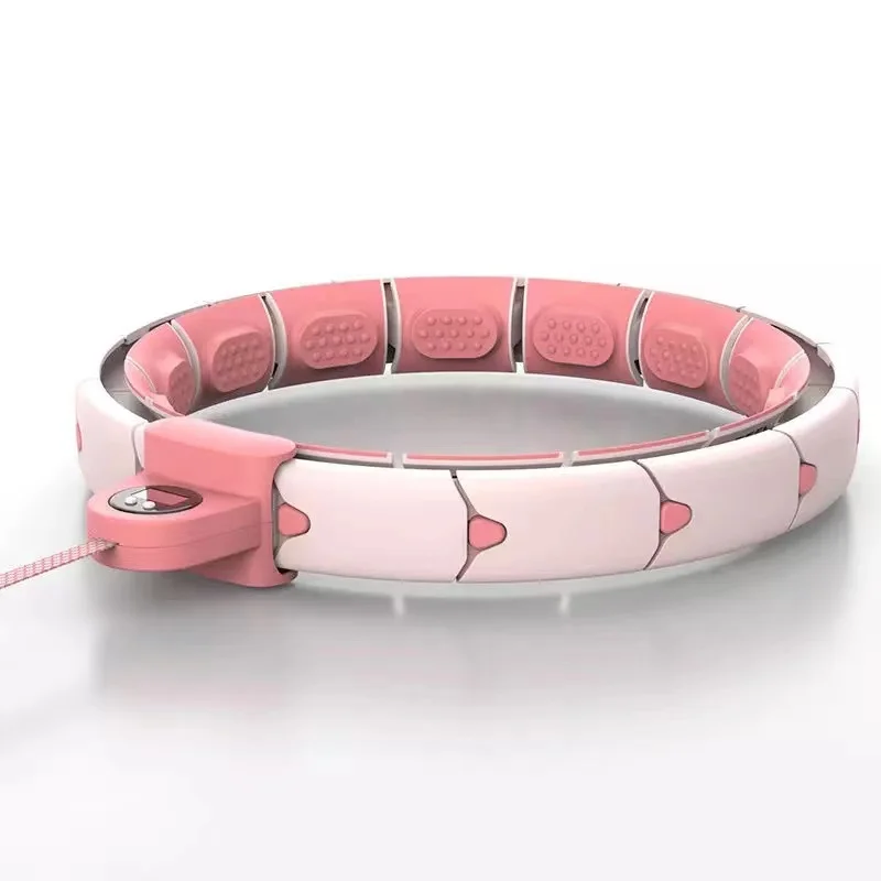 

Smart Hoola Hoops Weighted  Easy Hoops Waist Trainer Slimming Gym Home Fitness Equipment Sport Hoops, Pink/blue