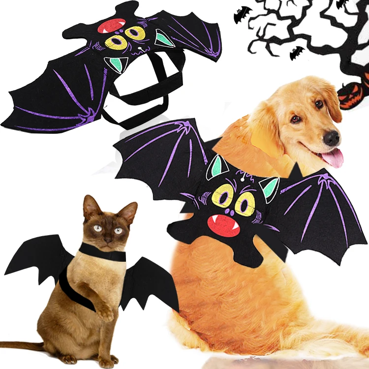 

Pet Dog Wings Halloween Decoration Bat Wings Terrible Funny Costume Wholesale Pet Products Pet Apparel & Accessories Fashion