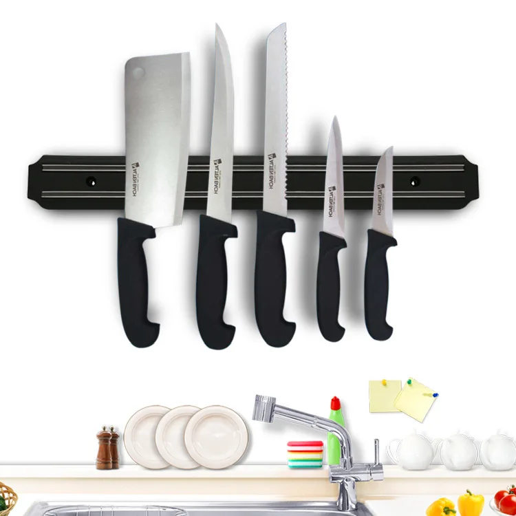 

CL480 Professional Wall-mounted Kitchen Magnetic Knife Holder Rest Magnetic Suction Kitchen Plastic Punch-free Knife Rack