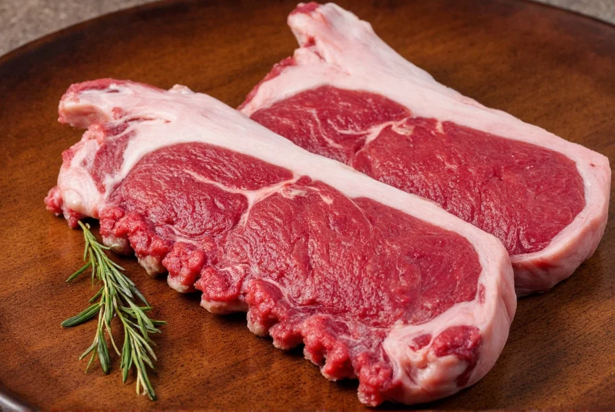 Tray of pork spare ribs with visible fat marbling