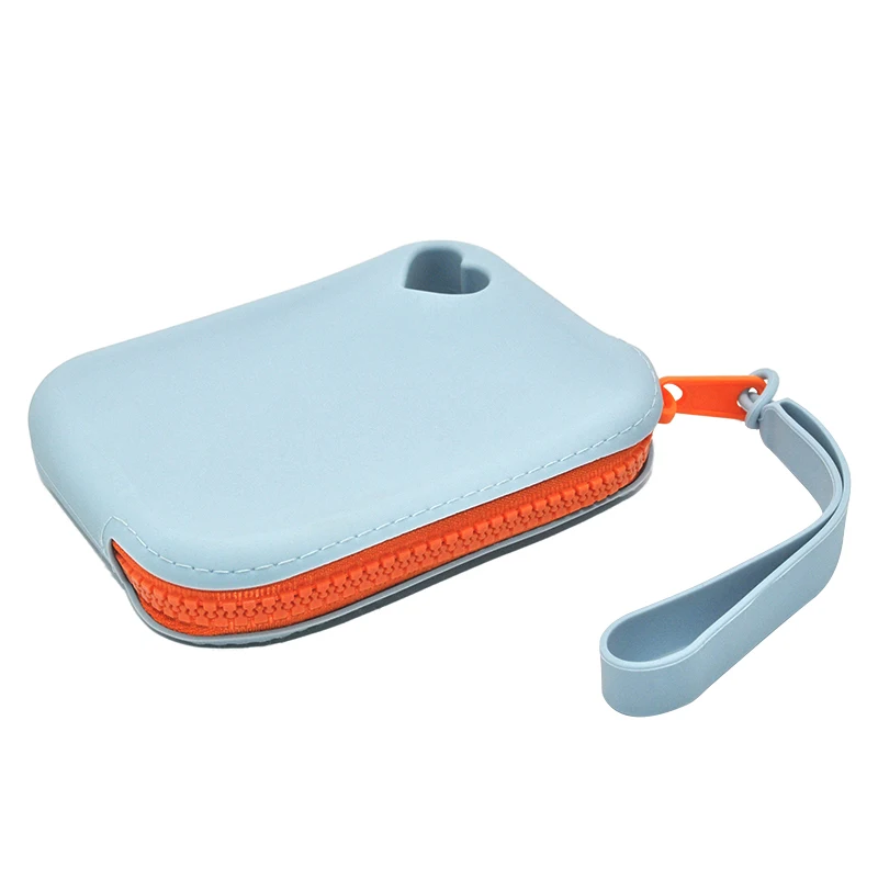 

New product silicone storage bag convenient portable key card bag waterproof and dustproof data cable earphone mini bag, Yellow/blue/green