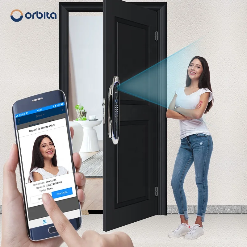 

Orbita fingerprint zinc alloy pivot door camera OEM ODM reliable manufacturer smartphone lock