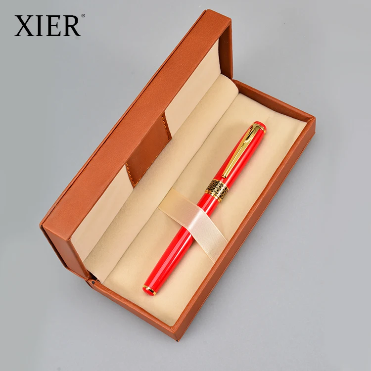 
Exclusive new high grade business pen with gift box promotional metal roller pen with case pluma con estuche 