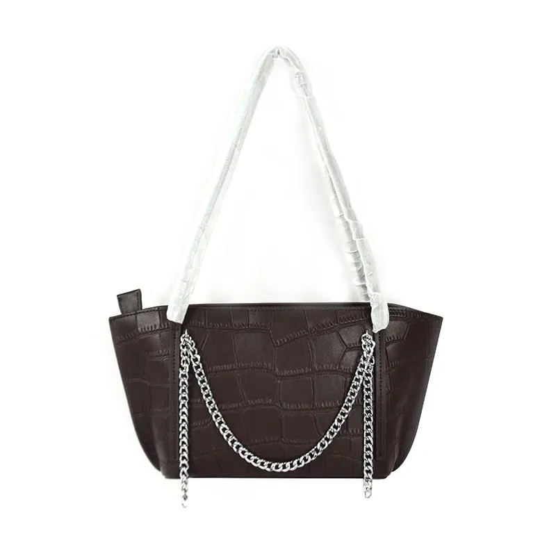 

2019 hot luxury long chain bag pattern latest college girls crossbody nag, Black