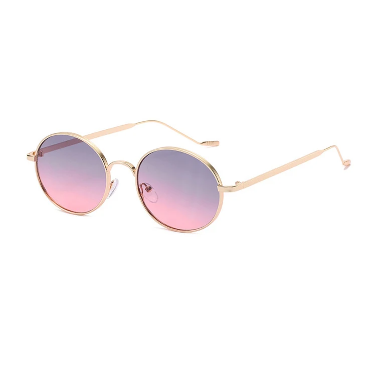 

9070 ladies summer small round frame sunglasses UV400 Women sunglasses