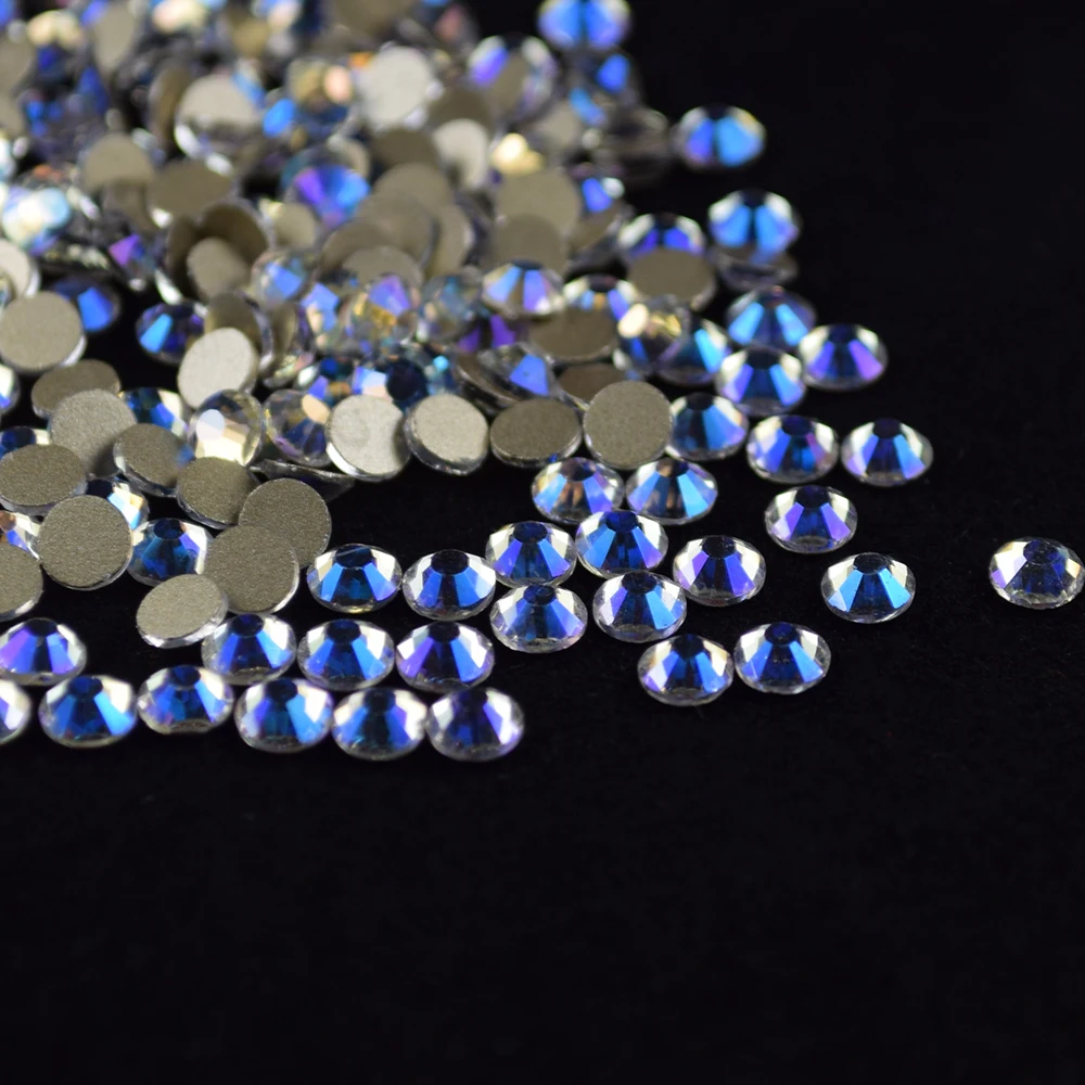 

Wholesale nails decoration glass flatback non hotfix crystal dmc rhinestones, Clear