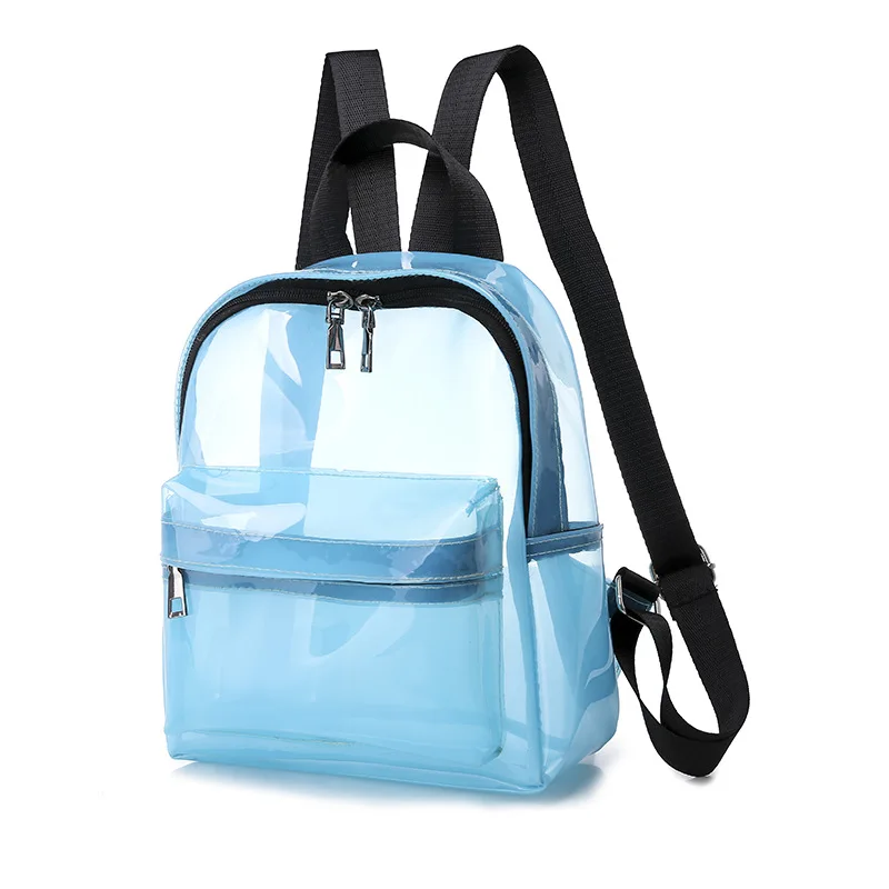 

Korean version of the large-capacity transparent schoolbag student jelly unisex environmental protection tasteless pvc backpack