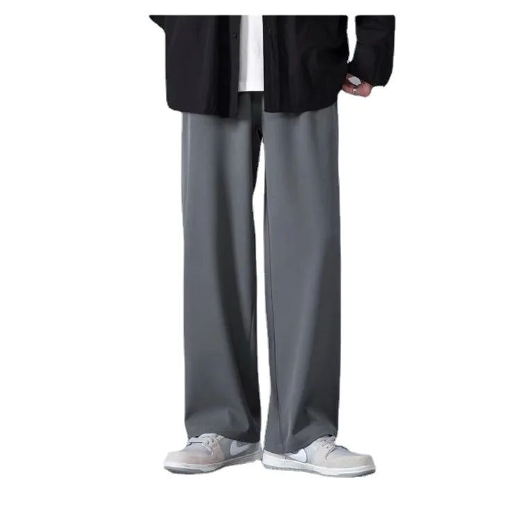 

Casual Plus Size Straight Pants Winter Fleece Thermal Loose Suit Pants Men Pants